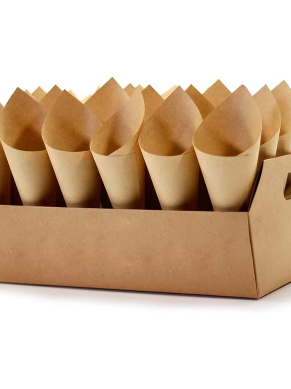 Wedding Confetti Stand - 30 Cone Papers and 30 Holes Box Kraft